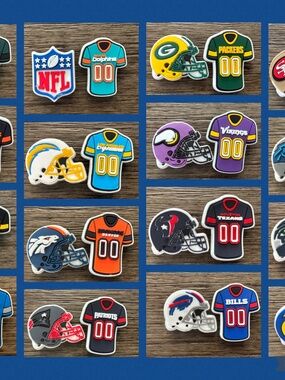 NFL Team Croc Charms